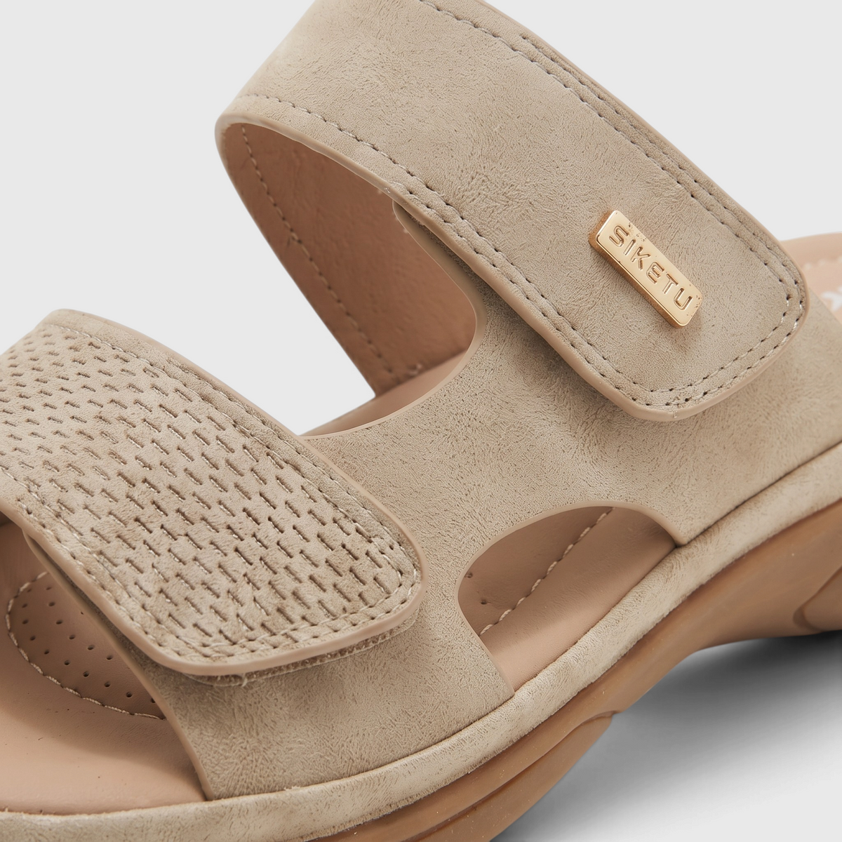 Mules Sandales Confort avec Soutien Plantaire Anatomique & Double Scratch – Marche & Quotidien Femme