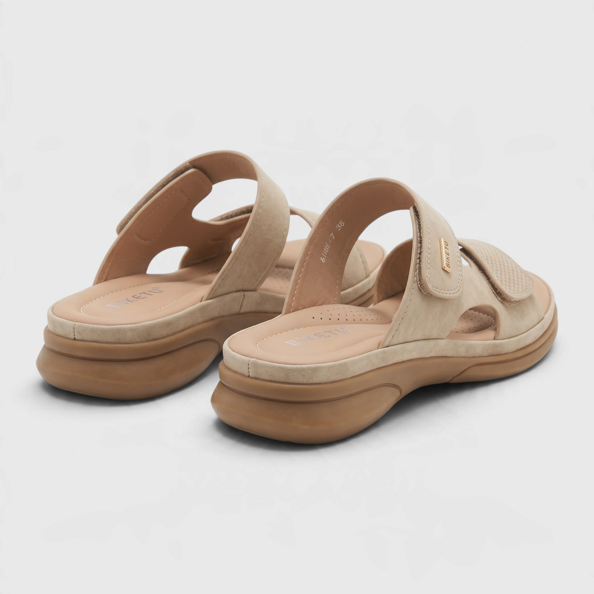 Mules Sandales Confort avec Soutien Plantaire Anatomique & Double Scratch – Marche & Quotidien Femme