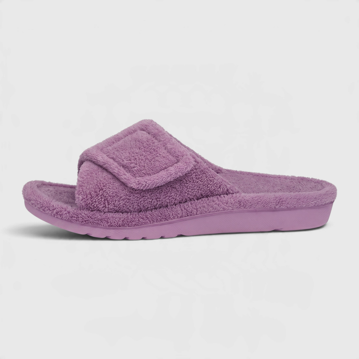 Mules d'Intérieur Pelucheuses avec Soutien Plantaire Orthopédique & Scratch Réglable – Confort Maison Femme