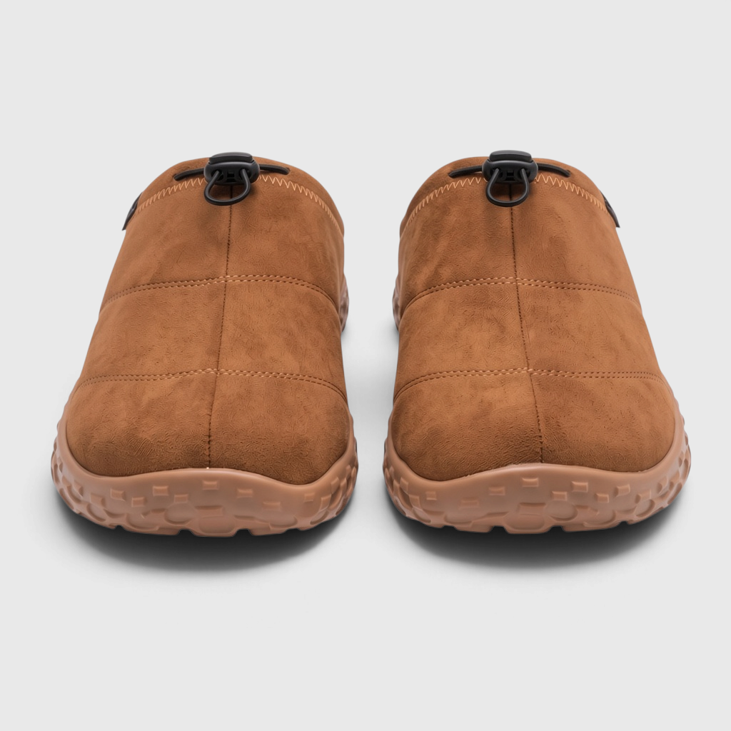 Sabots femme d'hiver pieds larges doublés polaire – Mules chaudes et confortables à lacet élastique et semelle alvéolée