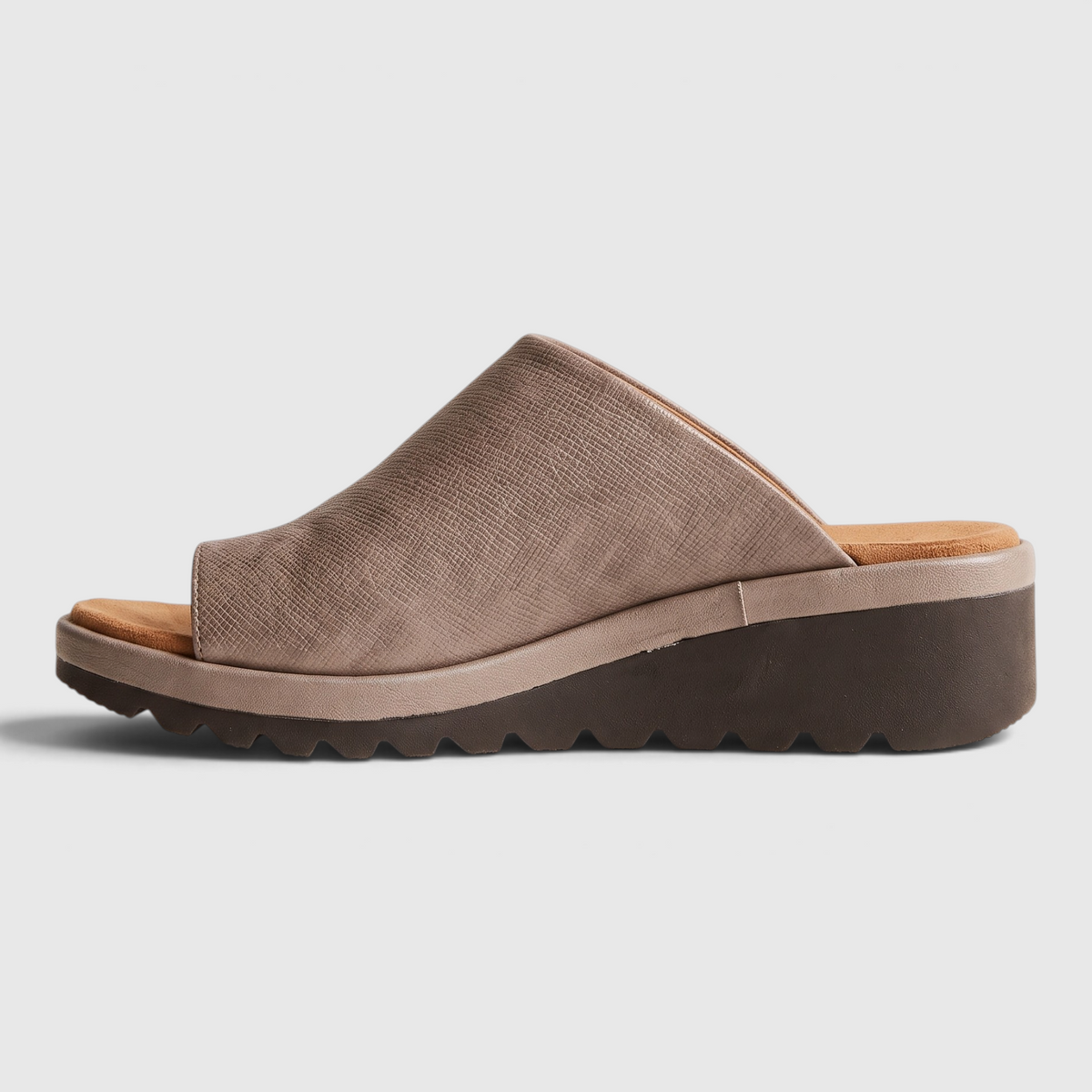 Sandales Mules Confort à Anneau d'Orteil pour Femme — Soutien Pieds Sensibles & Semelle Compensée