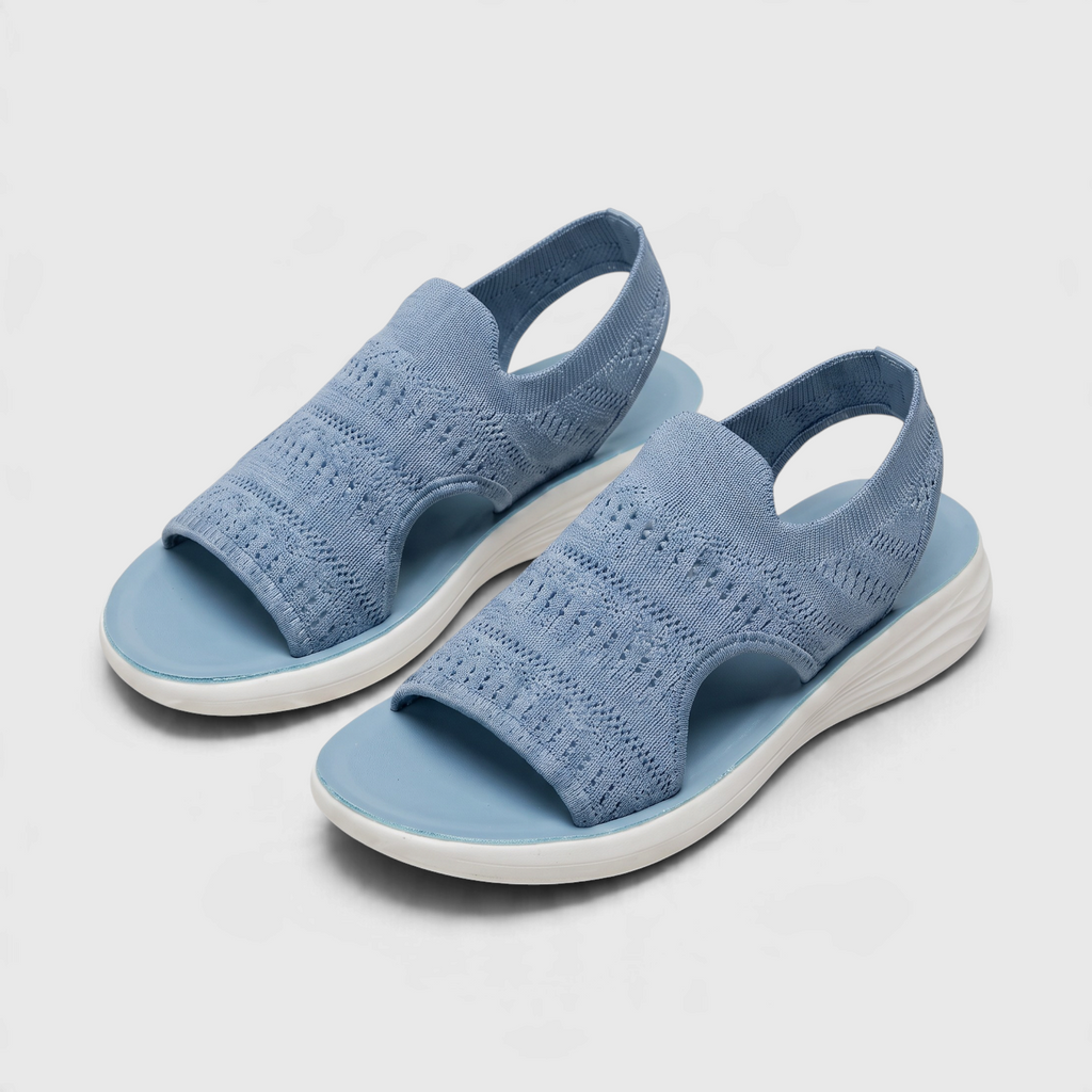 Sandales Sport Slip-On en Maille Tricotée Respirante — Semelle Amortissante Légère & Maintien Stretch