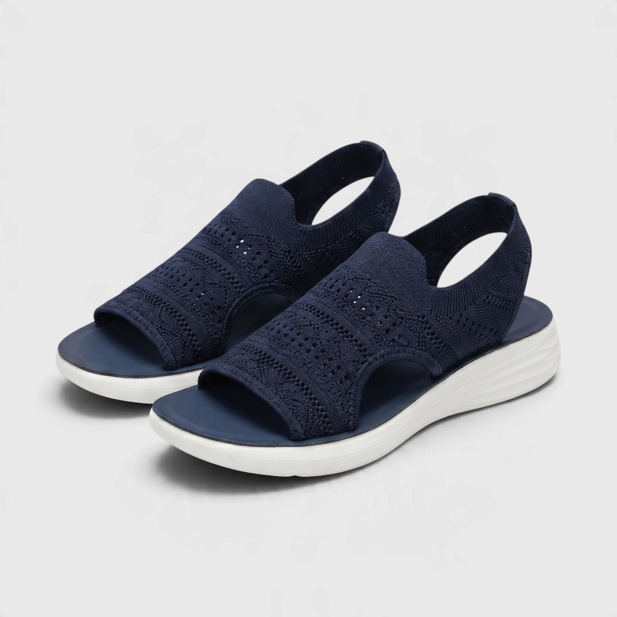 Sandales Sport Slip-On en Maille Tricotée Respirante — Semelle Amortissante Légère & Maintien Stretch