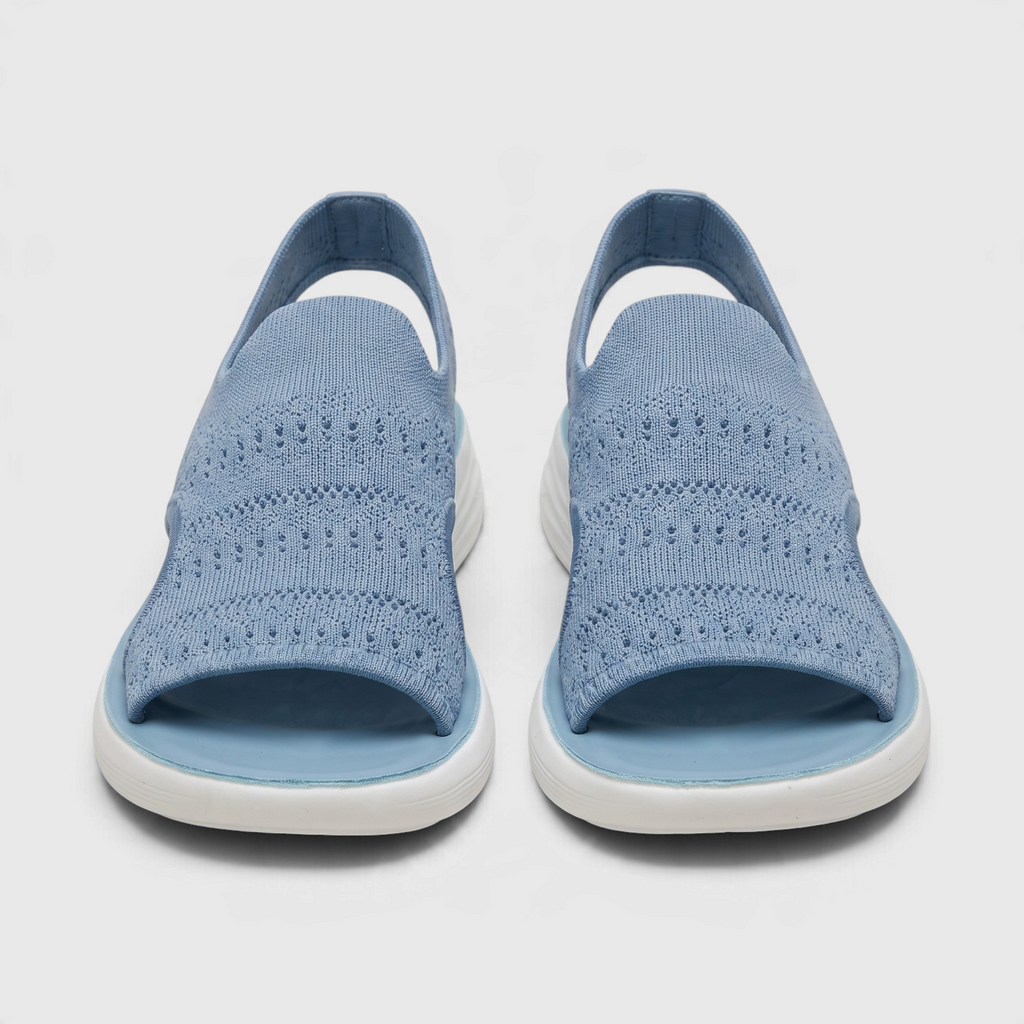Sandales Sport Slip-On en Maille Tricotée Respirante — Semelle Amortissante Légère & Maintien Stretch