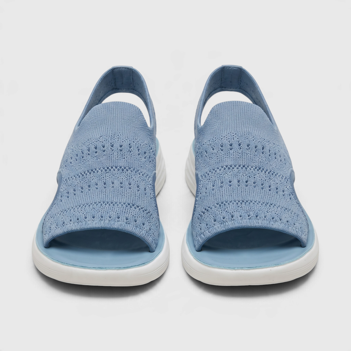 Sandales Sport Slip-On en Maille Tricotée Respirante — Semelle Amortissante Légère & Maintien Stretch