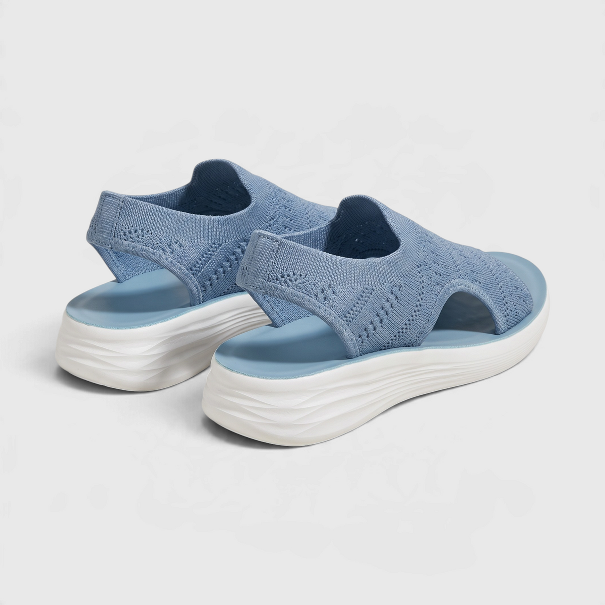 Sandales Sport Slip-On en Maille Tricotée Respirante — Semelle Amortissante Légère & Maintien Stretch