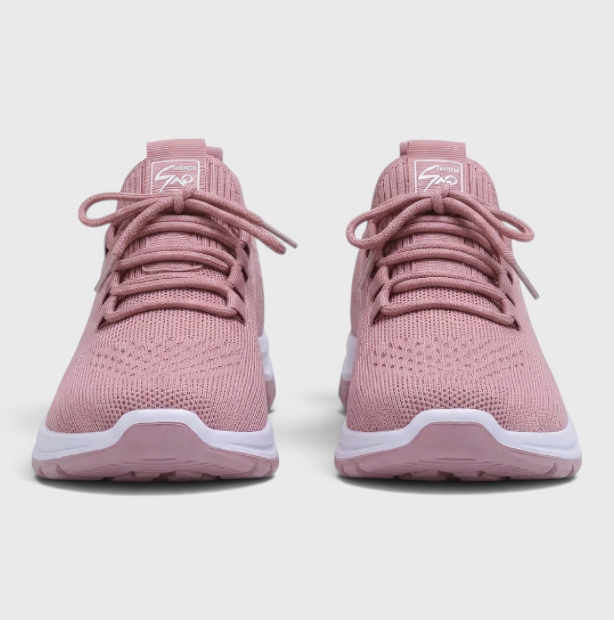 Baskets femme en maille tricotée respirante – Chaussures de marche douces, légères et confortables