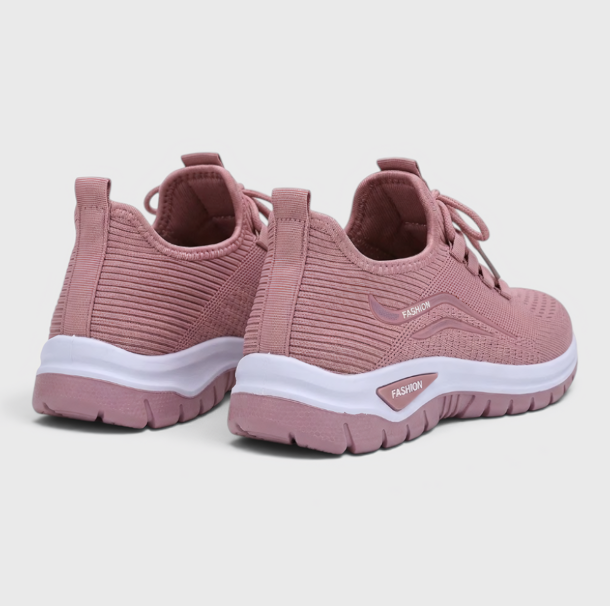 Baskets femme en maille tricotée respirante – Chaussures de marche douces, légères et confortables