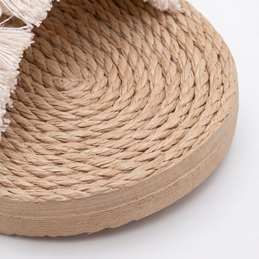 Espadrilles à lanières croisées et franges pour femme – Sandales d'été décontractées