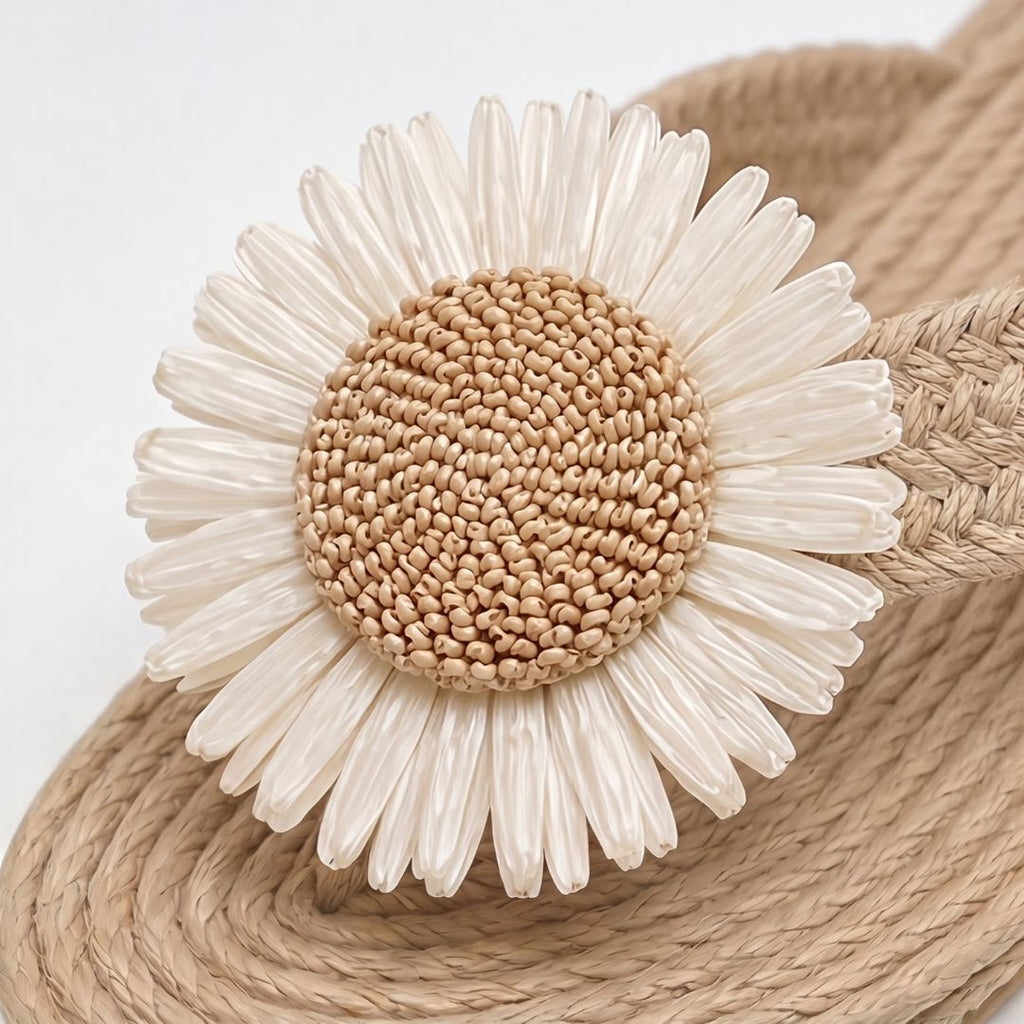 Espadrilles à plateforme à motif floral pour femme – Sandales d'été décontractées