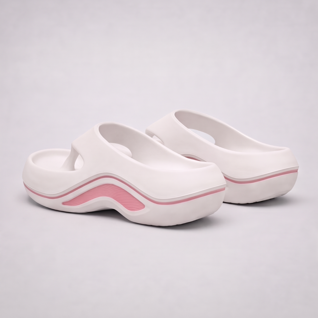 Tongs semelle galbée - soutien de la voûte, confort optimal