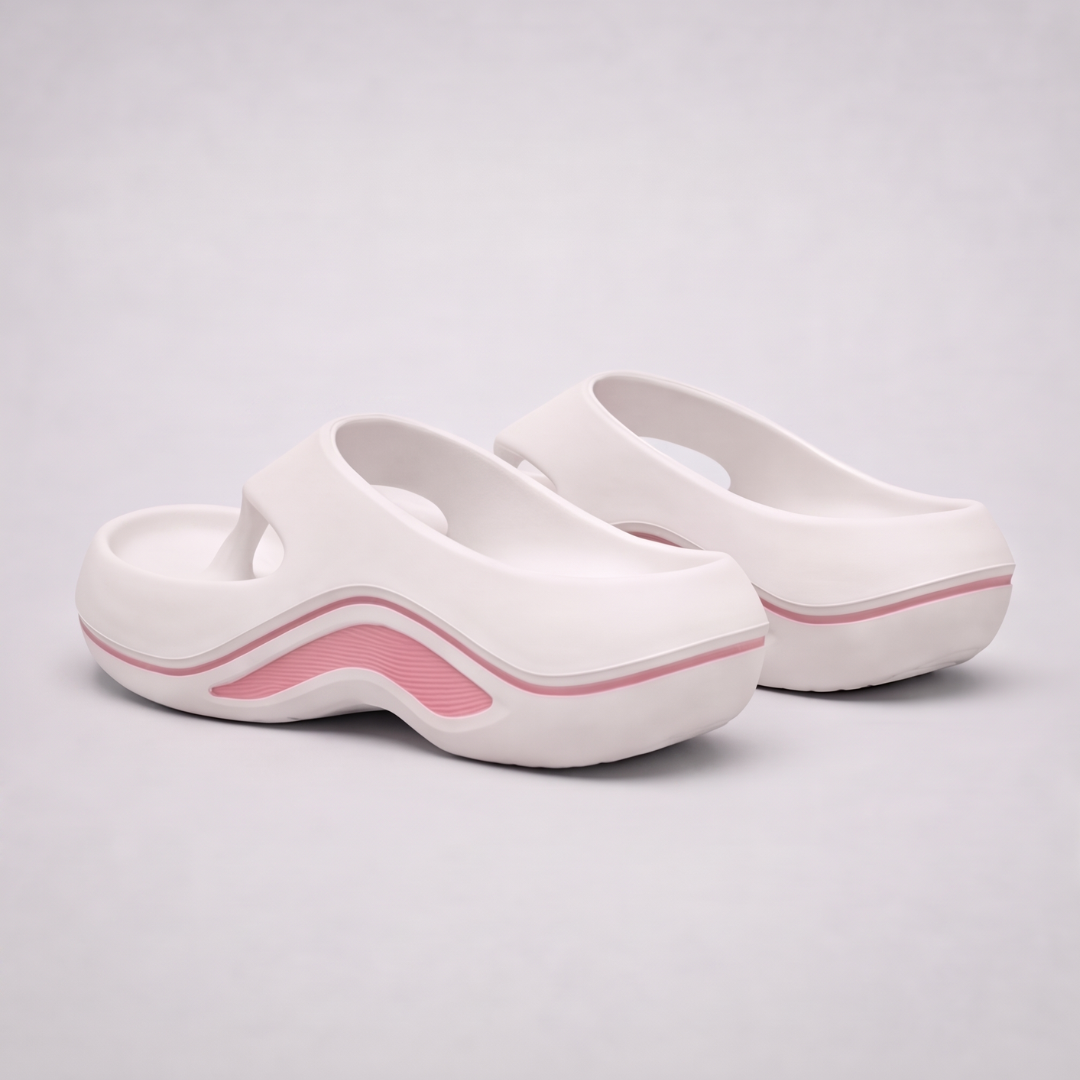 Tongs semelle galbée - soutien de la voûte, confort optimal