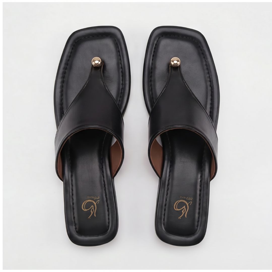 Sandales à lanières pour femme, bout carré et talon bas – Des sandales d'été élégantes