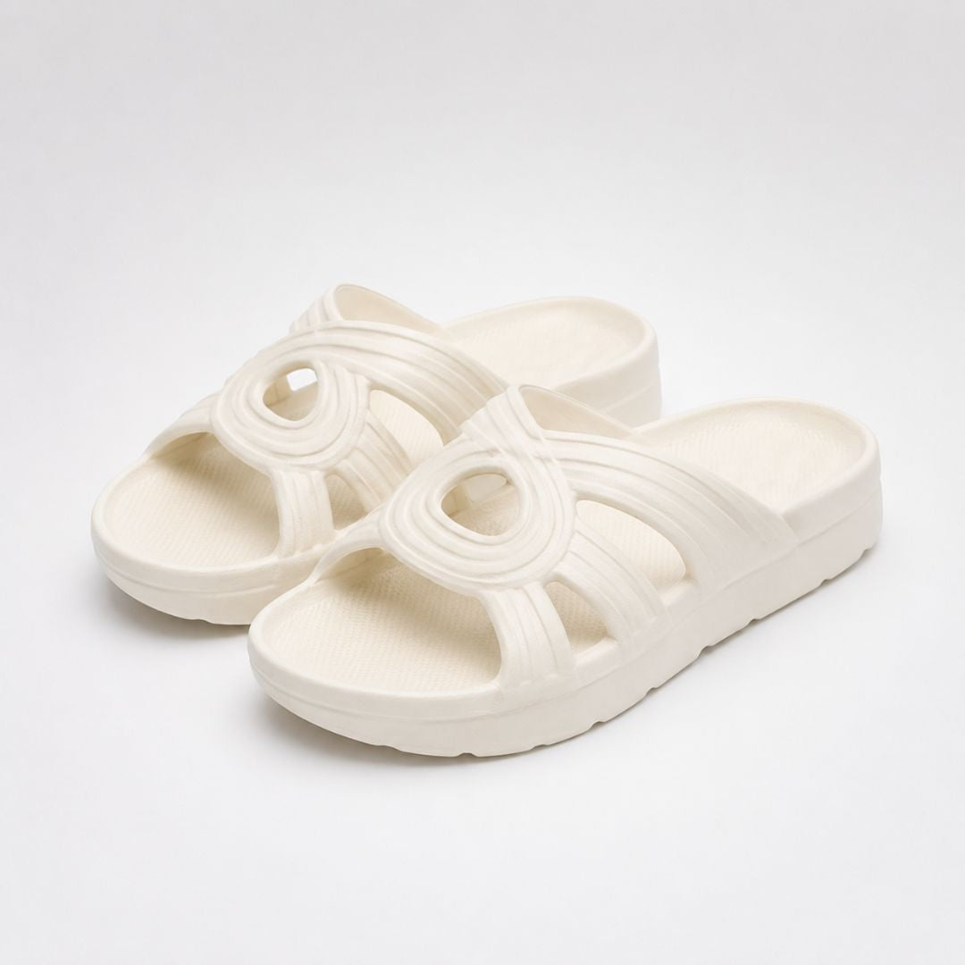 Sandales à lanières légères pour femme avec découpes – Sandales d'été décontractées et confortables