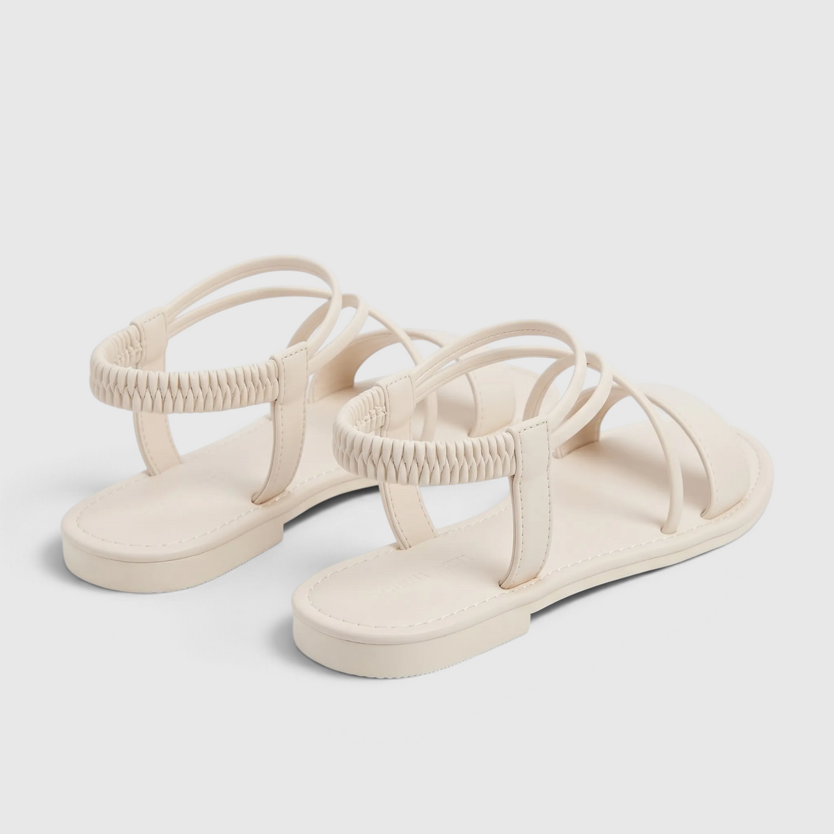 Sandales plates femme à brides croisées et élastique arrière – Nu-pieds d'été souples, légers et confortables pour plage et vacances